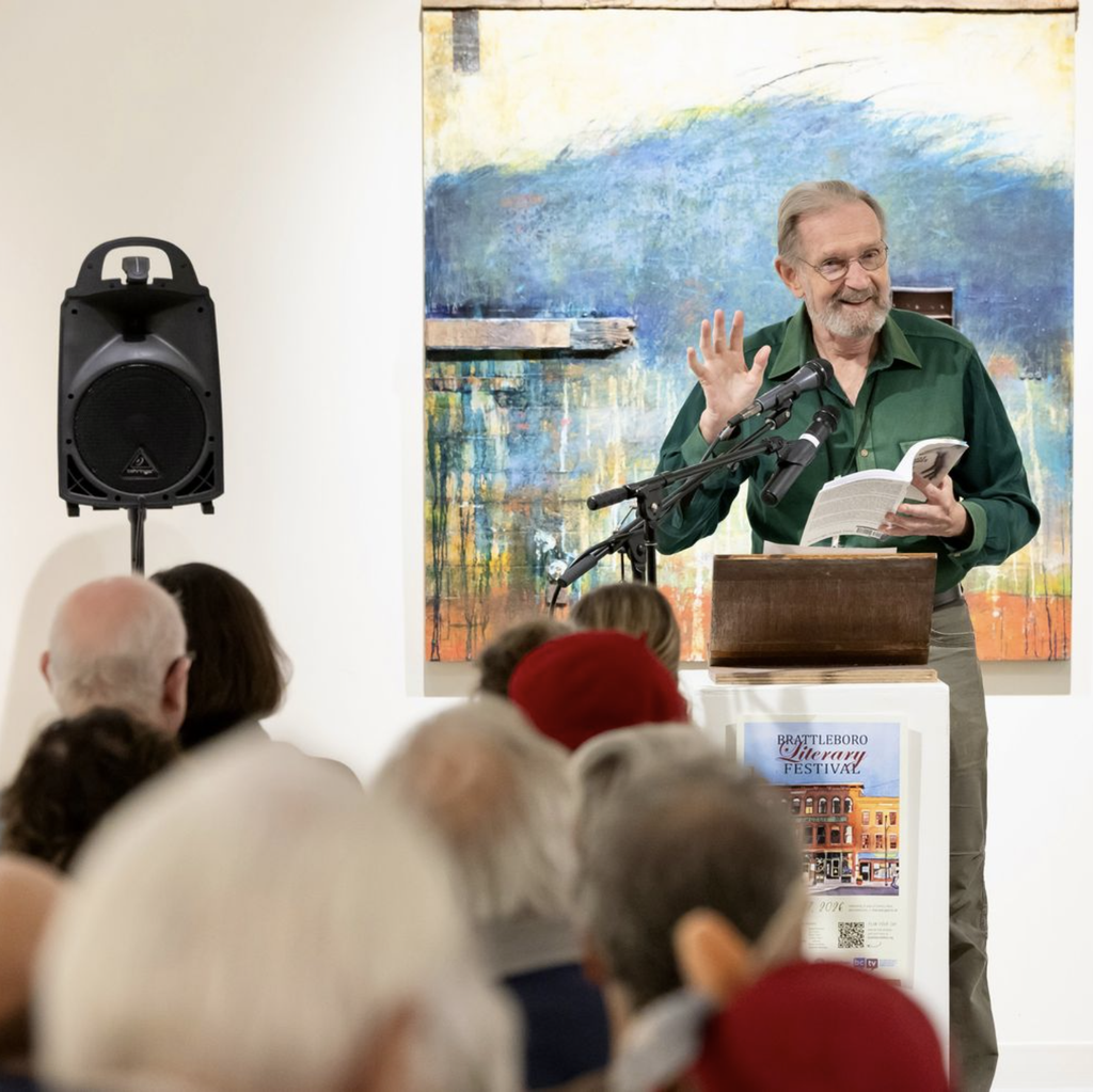 This one isn't opening for me, but it's Poet Tim Mayo reads from his new book Muscle Memories of Love & Disaster (italics)